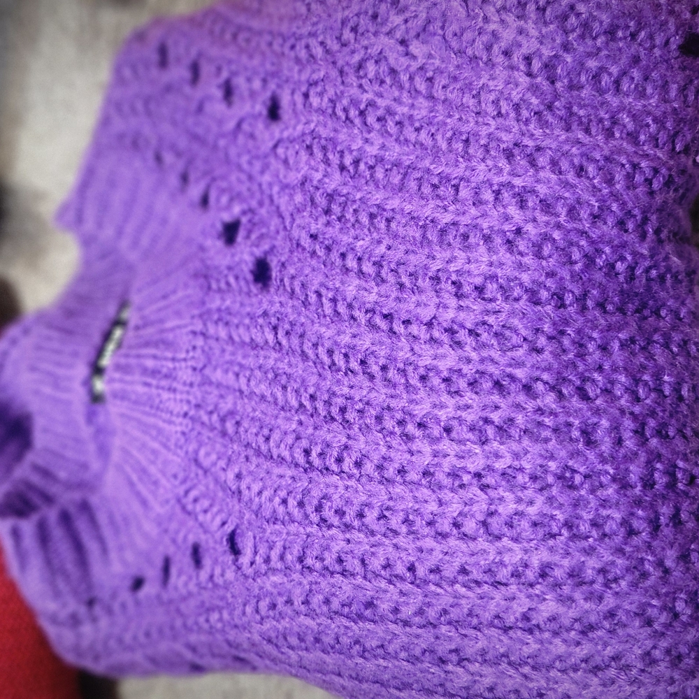 Purple Knit Women's Sweater